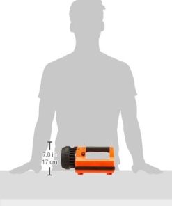 Streamlight 45861 E-Spot Firebox 1500-Lumen 110000 Candela Rechargeable Spot Beam Lantern with Dual Rear LEDs, AC/DC Charging, Heavy Duty Shoulder Strap, and Mounting Rack, Orange 2