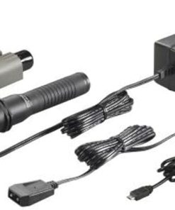 Streamlight 74353 Strion LED 375-Lumen Compact Rechargeable Flashlight with 120V/100V AC/12V DC Piggyback Charger, Black
