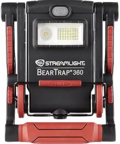 Streamlight 61523 BearTrap 360 2000-Lumen Rechargeable Work Light with Spot and Floods Modes, Rotating Body, and Magnetic Base, Red 2