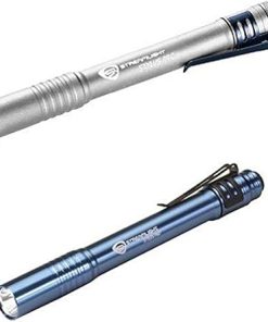 Streamlight Stylus Pro Pen Light with White LED and Holster, Silver and Blue