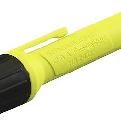 Streamlight 67101 2AA ProPolymer 65-Lumen HAZ-LO Intrinsically Safe, Waterproof, Alkaline Battery Powered LED Flashlight – Yellow