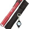 Streamlight 66120 Stylus Pro LED Penlight, Red with a Lumintrail Keychain Light