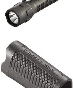 Streamlight PolyTac LED Flashlight with Lithium Batteries, Black and Tactical Holster