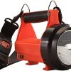 Streamlight 44450 Fire Vulcan 180-Lumen LED Flashlight with Standard System Includes AC/DC Charger, Dual Rear LEDs and Quick Release Shoulder Strap, Orange