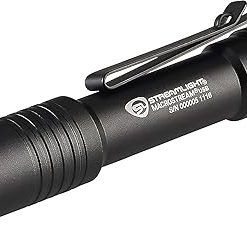 Streamlight 66320 MacroStream USB 500-Lumen Rechargeable Compact Flashlight with Wrist Lanyard, Hat Clip and USB Cord, Black