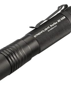 Streamlight 88054 ProTac HL USB 1000-Lumen Multi-Fuel USB Rechargeable Professional Tactical Flashlight with 120V AC/12-Volt DC Charger, and Holster, Black, Clear Retail Packaging