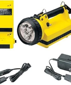 Streamlight 45877 E-Spot Firebox Lantern Standard System with 120V AC/12V DC Charge Cords, Shoulder Strap and Mounting Rack, Yellow