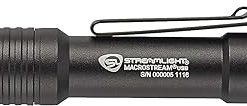 Streamlight 66320 MacroStream USB 500-Lumen Rechargeable Compact Flashlight with Wrist Lanyard, Hat Clip and USB Cord, Black 2