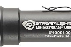 Streamlight 66210 MegaStream USB 1800-Lumen 26000-Candela Rechargeable EDC Flashlight Includes Rechargeable Battery, USB-C Cable, and Holster, Black 2