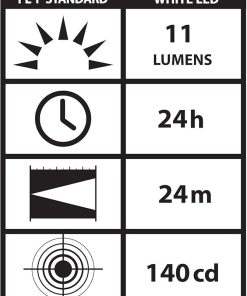 Streamlight 65058 Stylus 11-Lumen UL Listed White LED Pen Light with 3 AAAA Batteries, Black 2