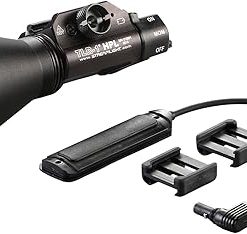 Streamlight 69219 TLR-1 HPL 1000-Lumen Long-Range Rail Mounted Weapon Light Featuring Strobe with Long Gun Kit with Thumbscrew, Safe Off Door Switch and Remote Pressure Switch, Black