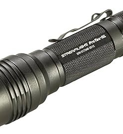 Streamlight 88040 ProTac HL 750-Lumen Professional Tactical Flashlight with CR123A Batteries, and Holster, Black, Clear Retail Packaging