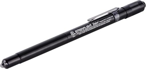 Streamlight 65058 Stylus 11-Lumen UL Listed White LED Pen Light with 3 AAAA Batteries, Black