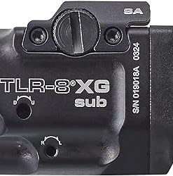 Streamlight 69439 TLR-8 X G sub 500-Lumen Rail-Mounted Tactical Weapon Light with Integrated Green Aiming Laser Exclusively for Springfield Armory Hellcat Only, Black 2