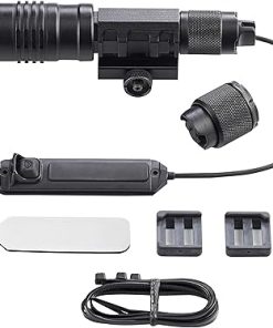 Streamlight 88090 ProTac Rail-Mount HL-X USB 1000-Lumen Rechargeable Multi-Fuel Weapon Light with Integrated Red Aiming Beam, Remote Switch, Tail Switch, and Clips, Black