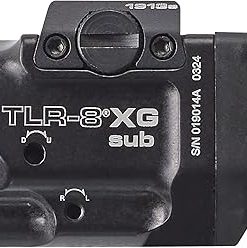 Streamlight 69438 TLR-8 X G sub 500-Lumen Rail-Mounted Tactical Weapon Light with Integrated Green Aiming Laser Exclusively for 1913 Short Models Only, Black 2