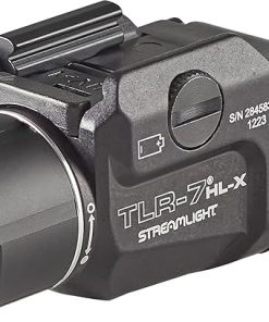 Streamlight 69458 TLR-7 HL-X USB 1000-Lumen Rechargeable Rail Mounted Weapon Light, Includes Interchangeable High and Low Switches, Black
