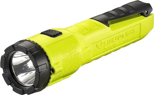 Streamlight 68758 3AA ProPolymer Dualie Intrinsically Safe Multi-Function MSHA Flashlight without Batteries, Yellow