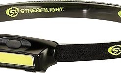 Streamlight 61702 Bandit 180-Lumen USB Rechargeable LED Headlamp with Elastic Head Strap, Clip, and USB Cable, Black