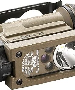 Streamlight 14532 Sidewinder 47-Lumens Compact II Aviation Flashlight with Rail Mount & Headstrap in Box, Coyote