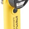 Streamlight 91839 Survivor Pivot USB 325-Lumen Right Angle Articulating Dual Beam Rechargeable Flashlight with Magnet and Clip, Yellow