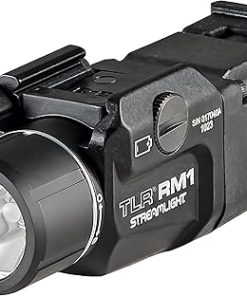 Streamlight 69442 TLR RM 1 500-Lumen Low-Profile Rail Mounted Tactical Lighting System with Dual Remote Switch, Rail Locating Keys, Mounting Clips and CR123A Battery, Black