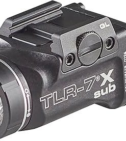 Streamlight 69400 TLR-7 X sub 500-Lumen Tactical Weapon Light Designed Exclusively and Solely for Railed Glock 43X Mos/48 Mos/43X Rail/48 Rail subcompact Handguns with Mounting Kit and Keys, Black