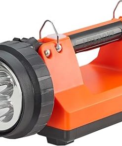 Streamlight 45861 E-Spot Firebox 1500-Lumen 110000 Candela Rechargeable Spot Beam Lantern with Dual Rear LEDs, AC/DC Charging, Heavy Duty Shoulder Strap, and Mounting Rack, Orange