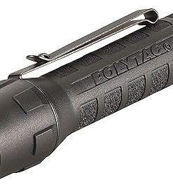 Streamlight 88610 PolyTac X USB 600-Lumen Multi-Fuel Professional Tactical Flashlight, Clear Retail Packaging, Black