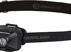 Streamlight 61432 QB Compact 200-Lumen Rechargeable Spot Beam Headlamp with Hat Clip, Head-Strap and USB Cord, Black