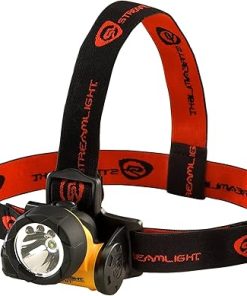 Streamlight 61050 Trident 80-Lumen LED Headlamp with Elastic Head Strap, and Rubber Hard Hat Strap, Yellow