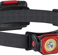 Streamlight 51065 Twin-Task 3AA 300-Lumen Compact Battery-Powered Spot and Flood Headlamp with Batteries and Rubber Hard-Hat Strap, Red