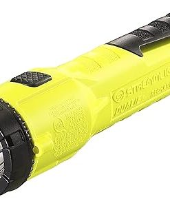 Streamlight 68732 Dualie 275-Lumen Intrinsically Safe Rechargeable Flashlight with 120V/100V AC Charger, Yellow