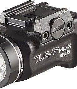 Streamlight 69505 TLR-7 HL-X sub USB 1000-Lumen Rechargeable Rail-Mounted Weapon Light Designed Exclusively for Select 1913 Short Railed Subcompact Models, Includes Mounting Kit with Keys, Black