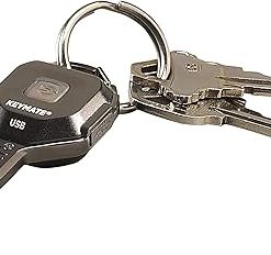 Streamlight 73200 KeyMate USB 35-Lumen, Rechargeable Keychain Light with 5-Inch USB Cord, Black