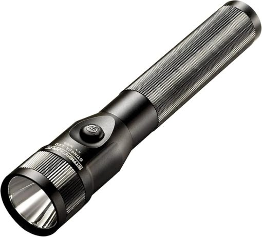 Streamlight 75733 Stinger LED Rechargeable Handheld Flashlight with 120V/100V AC/12V DC Piggyback Charger, Black