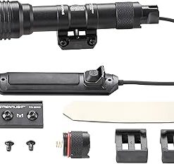Streamlight 88059 ProTac Rail Mount 2 625-Lumen Weapon Light with CR123A Batteries and Remote Pressure Switch, Tail Switch, Clips, Black, Box