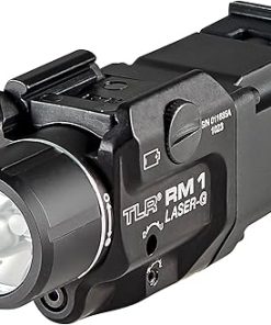 Streamlight 69443 TLR RM 1 G 500-Lumen Rail-Mounted Tactical Weapon Light with Integrated Green Aiming Laser, Remote Pressure Switch, and Key Kit, Black