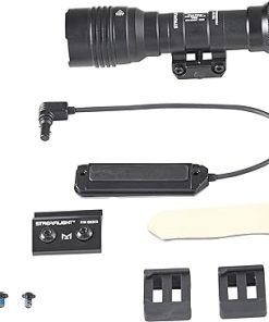 Streamlight 88126 ProTac Rail Mount HL-X Pro 1000-Lumen High Candela Multi-Fuel Long Gun Light, Includes Jack-Cap, M-Lok kit, Pressure Switch, Tool, and CR123A Lithium Batteries, Black