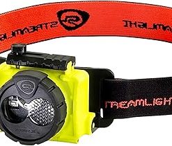 Streamlight 61600 Double Clutch USB 125-Lumen Multi-Fuel LED Headlamp with Elastic Head Strap, Rubber Hard Hat Strap, and USB Cable, Yellow
