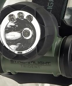Streamlight 61051 Trident 80-Lumen LED Headlamp with Elastic Head Strap, and Rubber Hard Hat Strap, Green 2