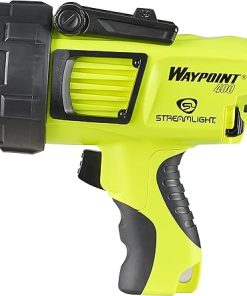 Streamlight 44910 Waypoint 400 Rechargeable 1400-Lumen Long Range Pistol-Grip Spotlight with 120V AC Charger and Polymer Holder/Mount, Yellow 2