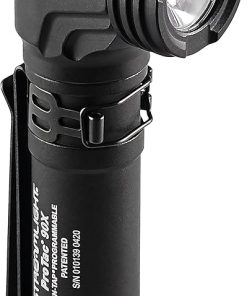 Streamlight ProTac 90X Right Angle Multi-Fuel Tactical Flashlight with Two CR123A Lithium Batteries and Holster, Black