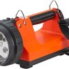 Streamlight 45801 E-Flood LiteBox 1500-Lumen 4700 Candela Rechargeable Flood Beam Lantern with AC/DC Charging, Heavy Duty Shoulder Strap and Mounting Rack, Orange