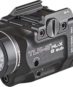 Streamlight 69479 TLR-8 HL-X G sub USB 1000-Lumen Weapon Rail-Mounted Rechargeable Tactical Flashlight with Integrated Green Aiming Laser for Springfield Armory Hellcat Only, Black