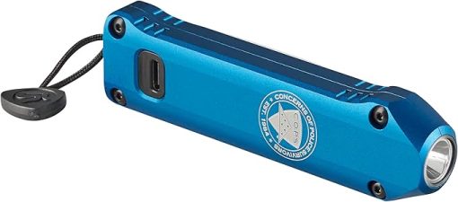 Streamlight 88825 Wedge XT 500-Lumen Slim Everyday Carry Flashlight, Includes USB-Cable and Pocket Lanyard, Blue C.O.P.S. Edition