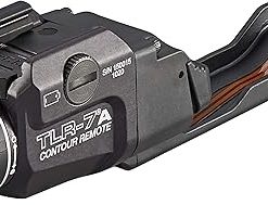 Streamlight 69428 TLR-7 X 500-Lumen Rail Mounted Tactical Light with Integrated Contour Remote Switch Exclusively for Glock Gen 4/Gen 5 models only, includes Mounting Key, and CR123A Battery, Black