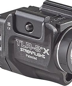 Streamlight 69414 TLR-8 X 500-Lumen Tactical Weapon Light with Integrated Red Aiming Laser for Select Handguns, Includes Rear Switch Options, Mounting Kit, and Keys, Black 2
