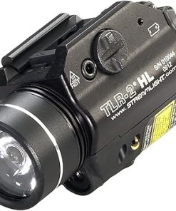 Streamlight 69261 TLR-2 HL 1000-Lumen Rail Mounted Weapon Light with integrated Red Aiming Laser Includes Key Kit for Select Handguns, Black
