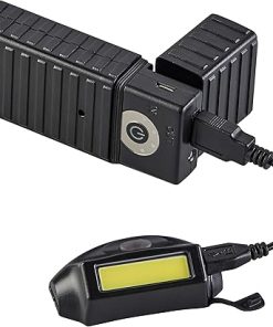 Streamlight 61714 Bandit Pro 180-Lumen USB Rechargeable LED Headlamp with Elastic Head Strap, Visor Clip, and USB Cable, Black 2